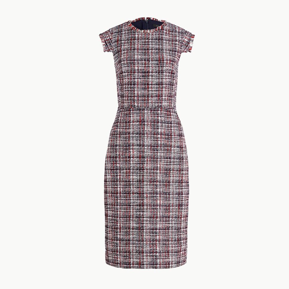 Resume Dress in Azalea Tweed